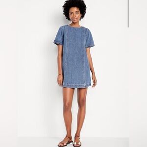 Denim mini dress-NWT